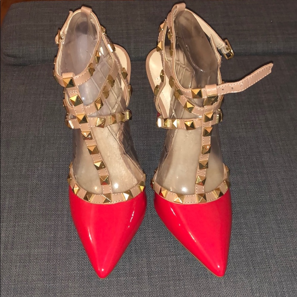 BCBG studded heels